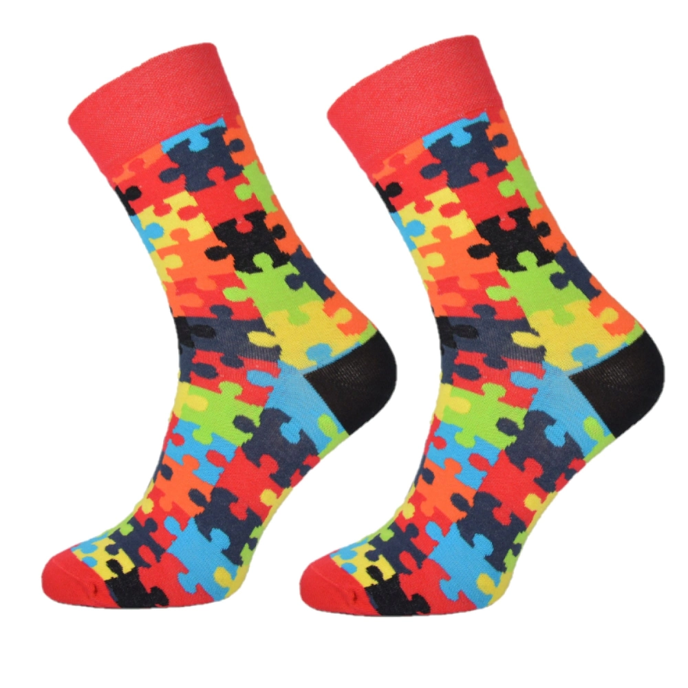 Skarpetki puzzle czerwone Martinex 43-46