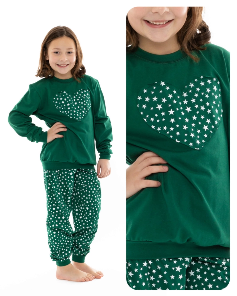 Piżama świąteczna zimowa dziecięca dla dziewczynki 92-164