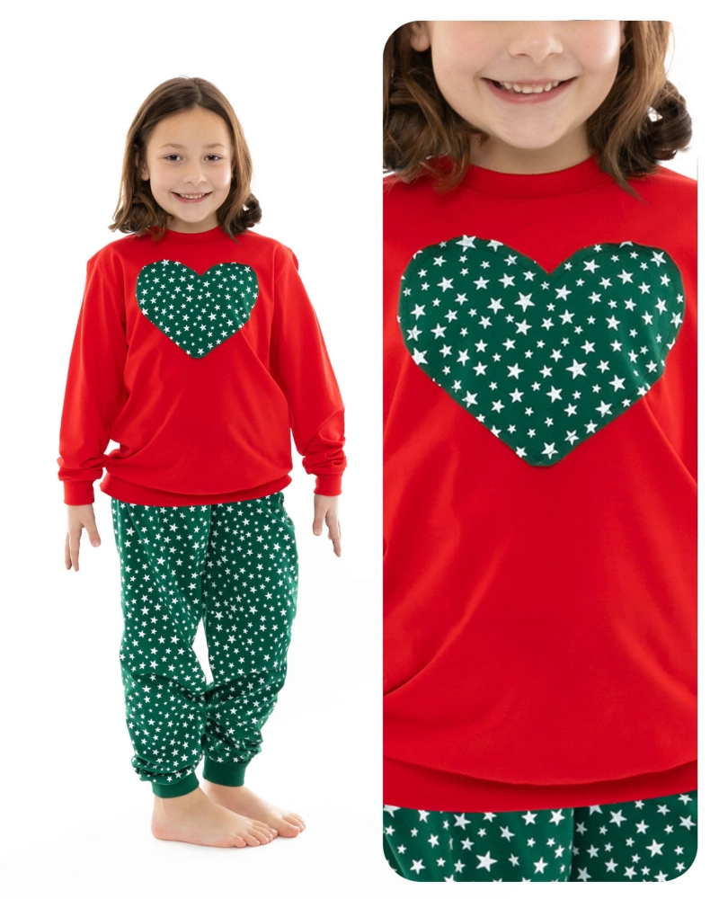 Dziewczęca piżama świąteczna zimowa dla dziecka 92-164