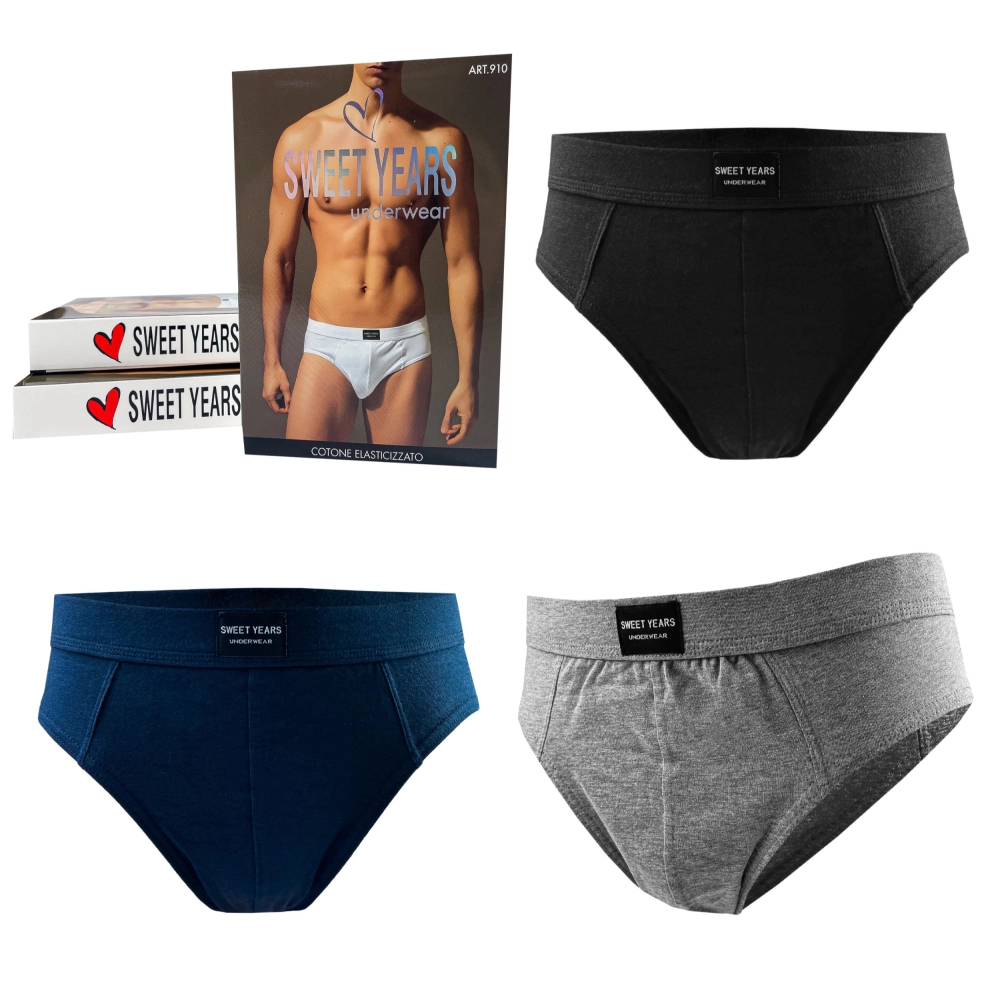 Slipy męskie majtki klasyczne bawełniane Sweet Years M-XXL