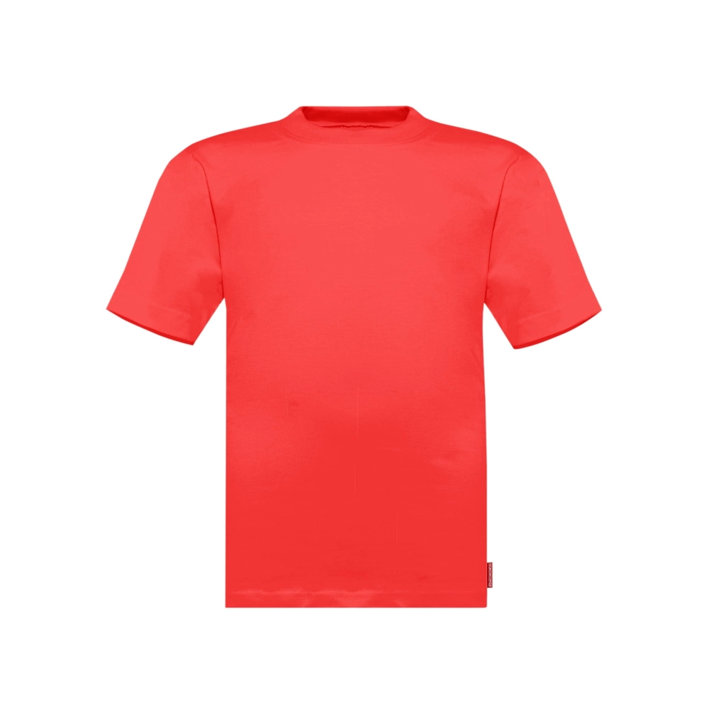CZERWONA KOSZULKA DZIECIĘCA DLA DZIECI CZEWRWONY T-SHIRT BLUZKA GŁADKA BAWEŁNIANA MARCINKOWSKI.jpg