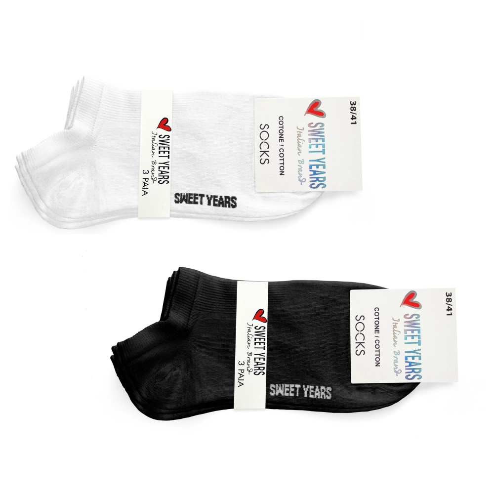 3-pack krótkie skarpetki stopki Sweet Years 35-46