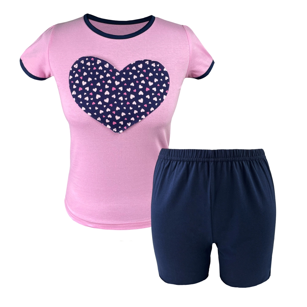 Piżama dziecięca/ młodzieżowa dla dziewczynki krótka 134-164