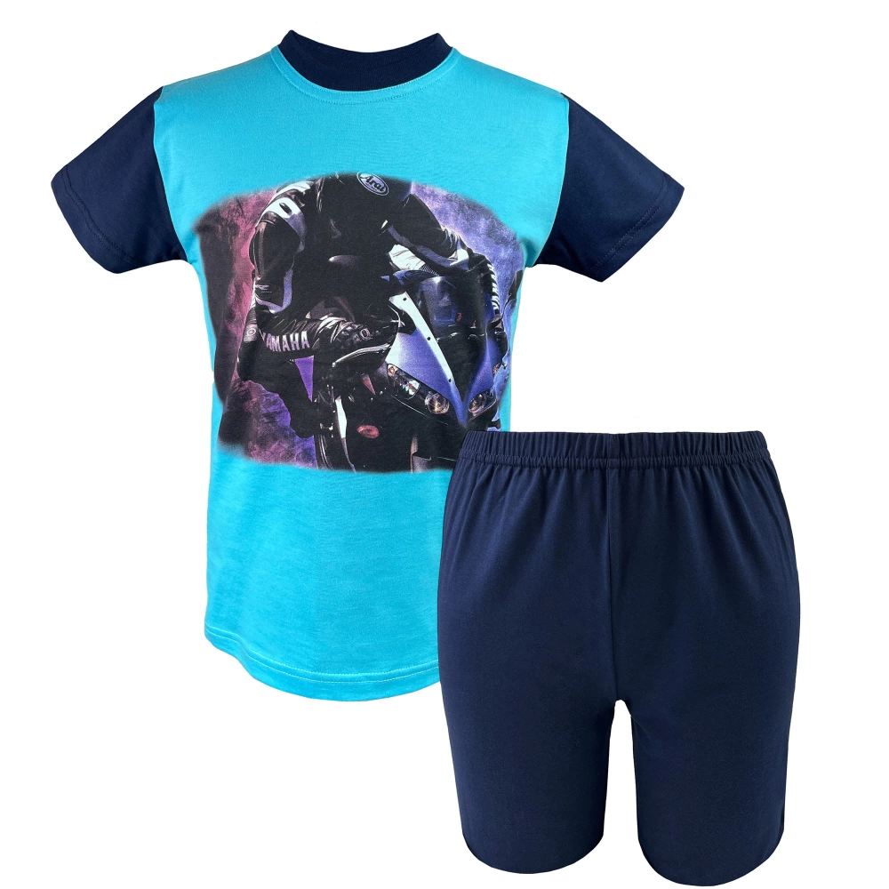 Letnia piżama dziecięca z krótkim rękawem bawełniana 134-152