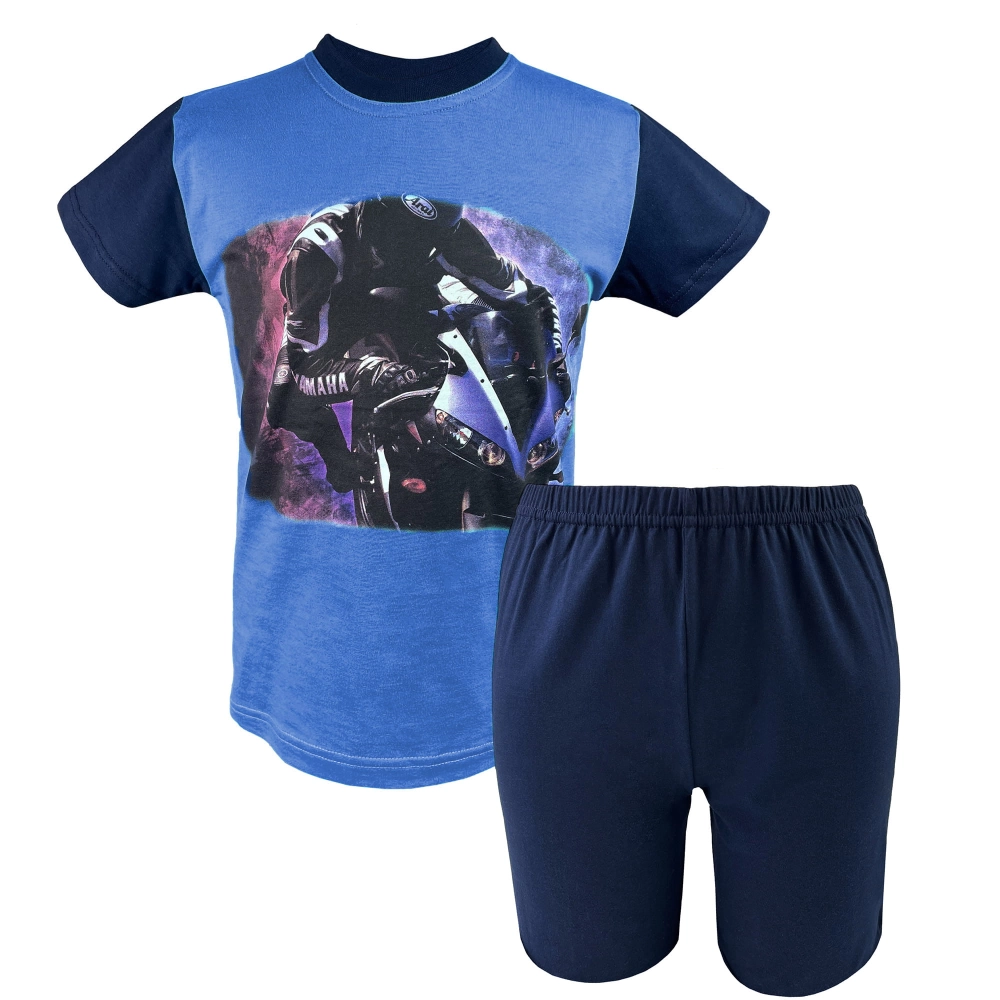 Piżama młodzieżowa chłopięca krótka na lato spodenki 134-152