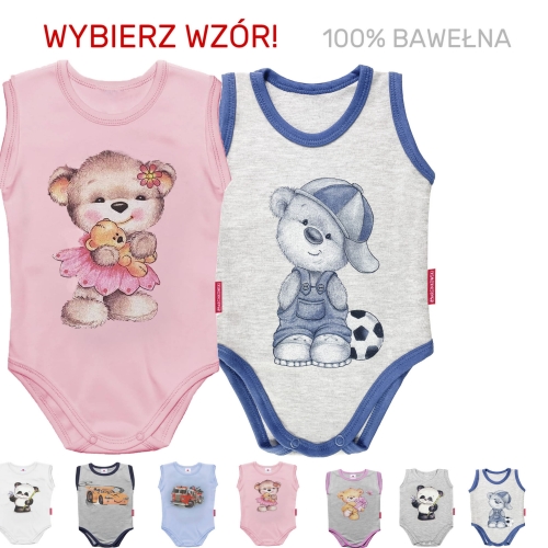 Body na ramiączkach z nadrukiem 56-104