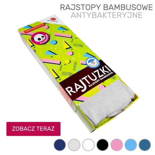 Ciepłe rajstopy dziecięce bambusowe grube 92-158