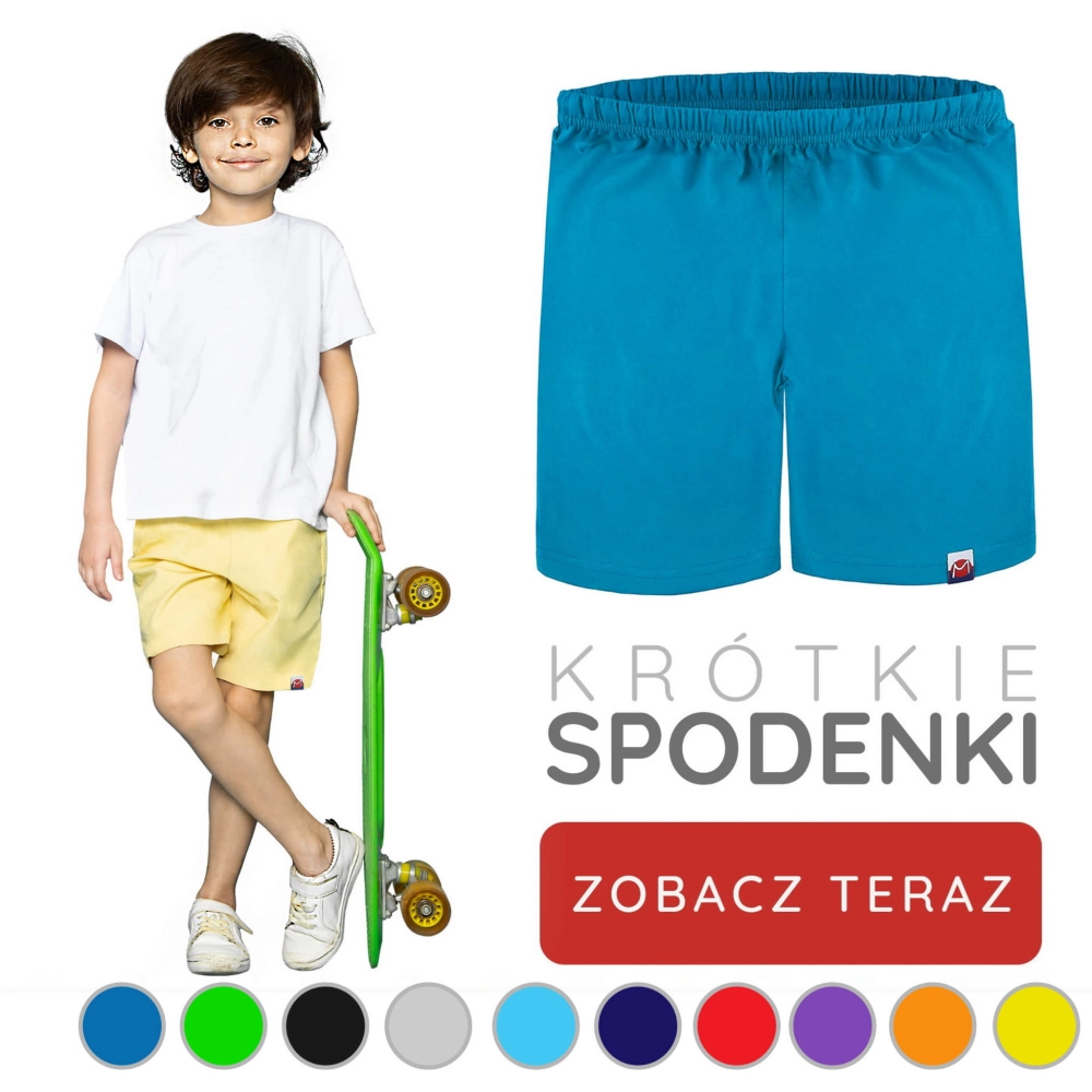 Bawełniane Krótkie spodenki  dziecięce 98-164