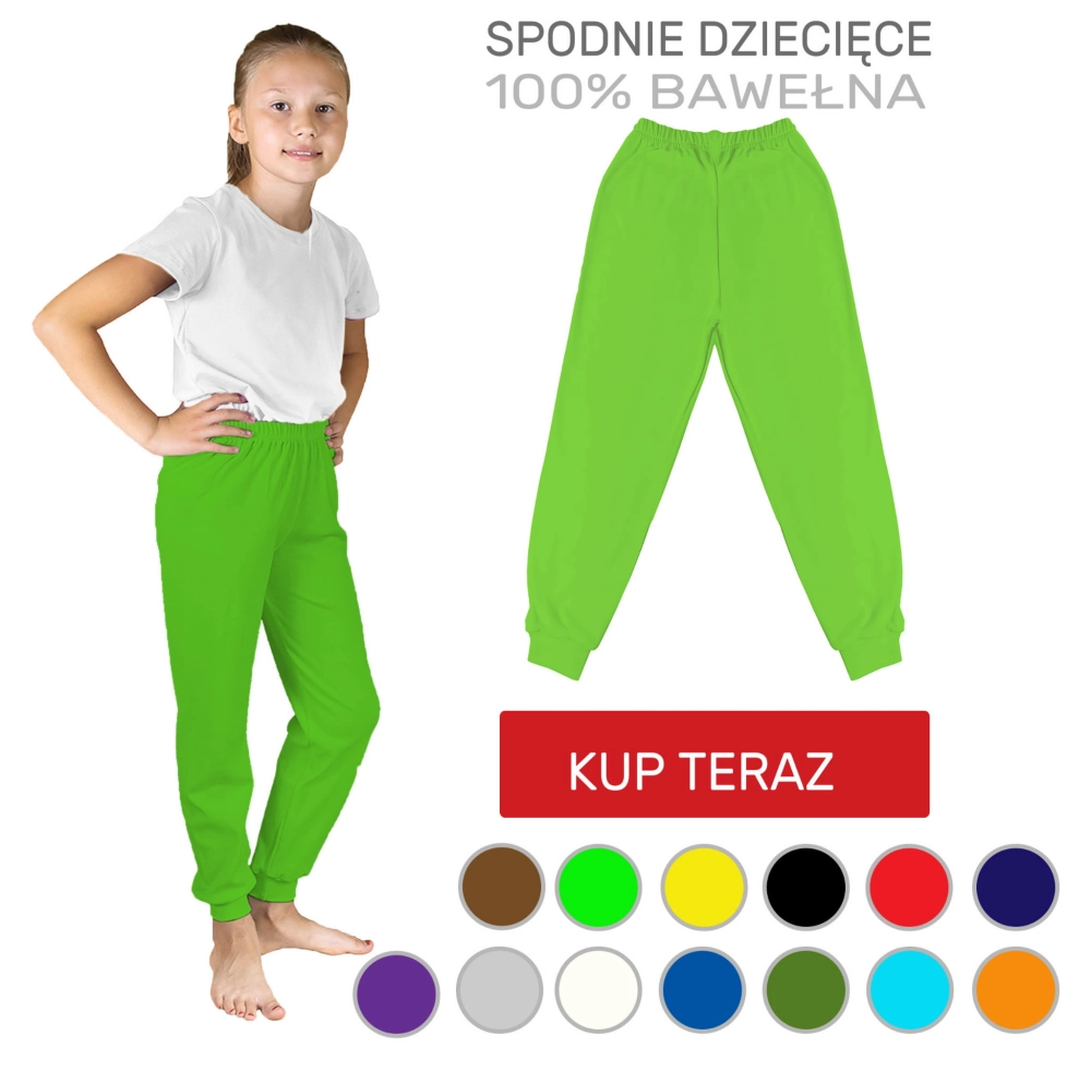 Długie spodnie dziecięce dla chłopca i dziewczynki  98-140