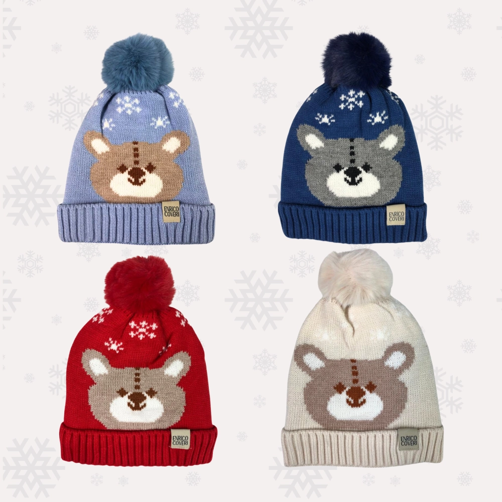 zimowa ciepła gruba czapka zimowa 48 50 dziecięca dla dzieci z pomponem.png