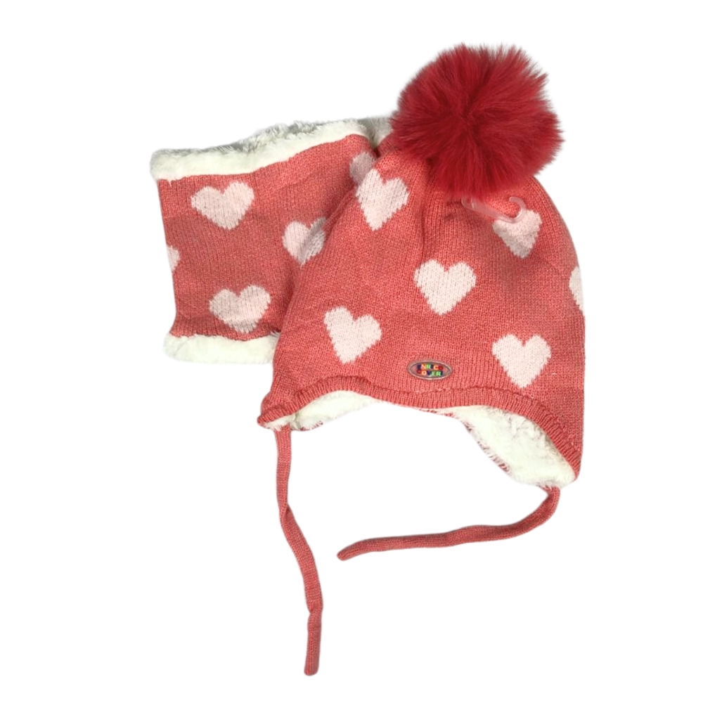 Komplet zimowy czapka i komin  dziewczynki 52-54 cm