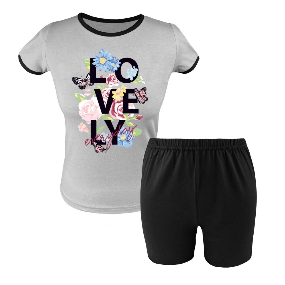 Piżama dziecięca/ młodzieżowa dla dziewczynki krótka 134-164