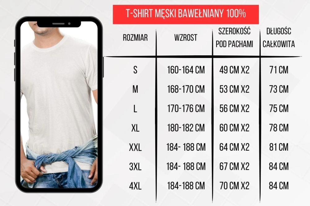 t-shirt męski