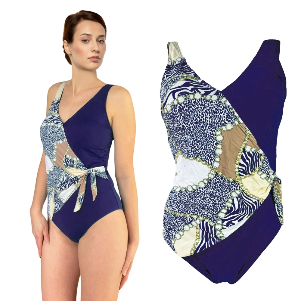 granatowy damski strój kąpielowy jednoczęściowy wygodny duże rozmiary plus size.jpeg