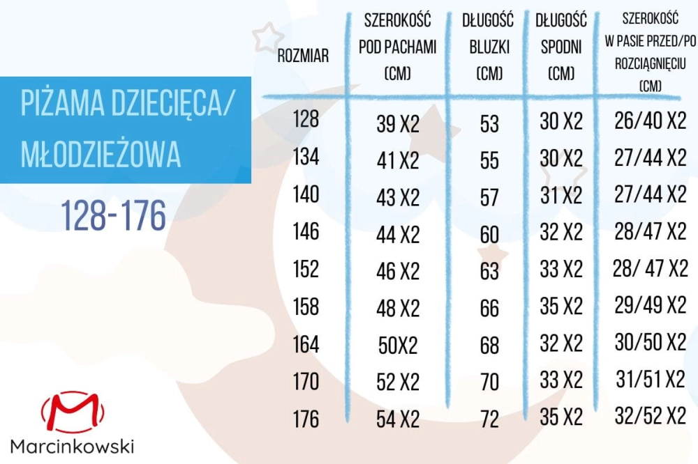 Marcinkowski  tabela rozmiarów piżama 128-176.jpg