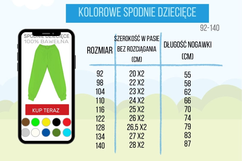 Marcinkowski tabela rozmiarów bawełniane spodnie dziecięce 92-140.jpg