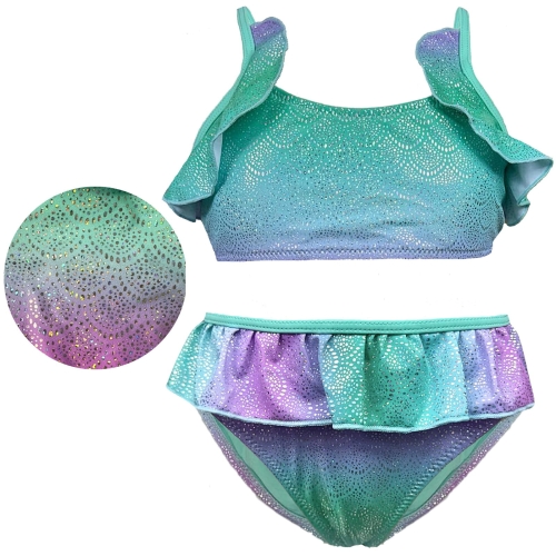 strój kąpielowy dwuczęściowy dla dziewczynki dziewczynek syrenka błyszczący bikini komplet z falbankami dziewczecy dla dzieci.jpeg