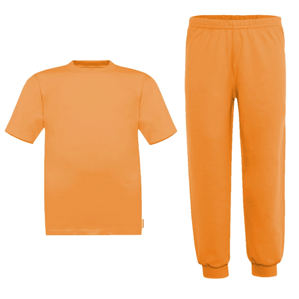 pomarańczowy komplet dla dzieci ubrania pomarańczowe spodnie długie koszulka bluzka pomarańczowa t-shirt dziecięcy marcinkowski zestaw.jpg