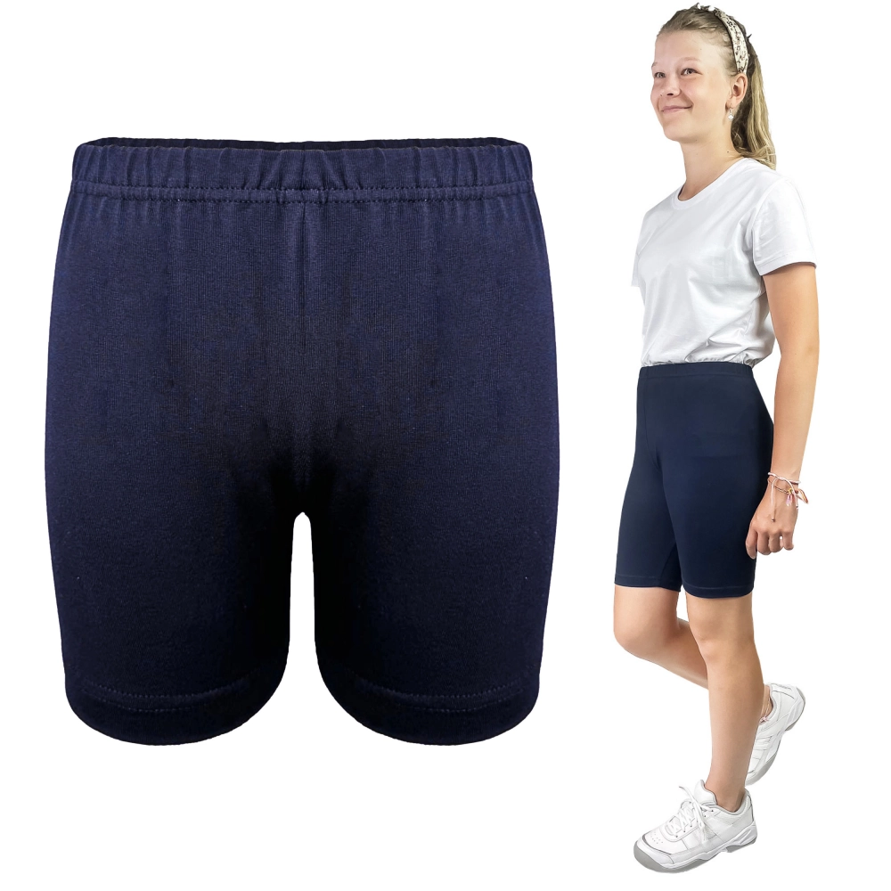 krótkie kolarki granatowe na wf legginsy.png