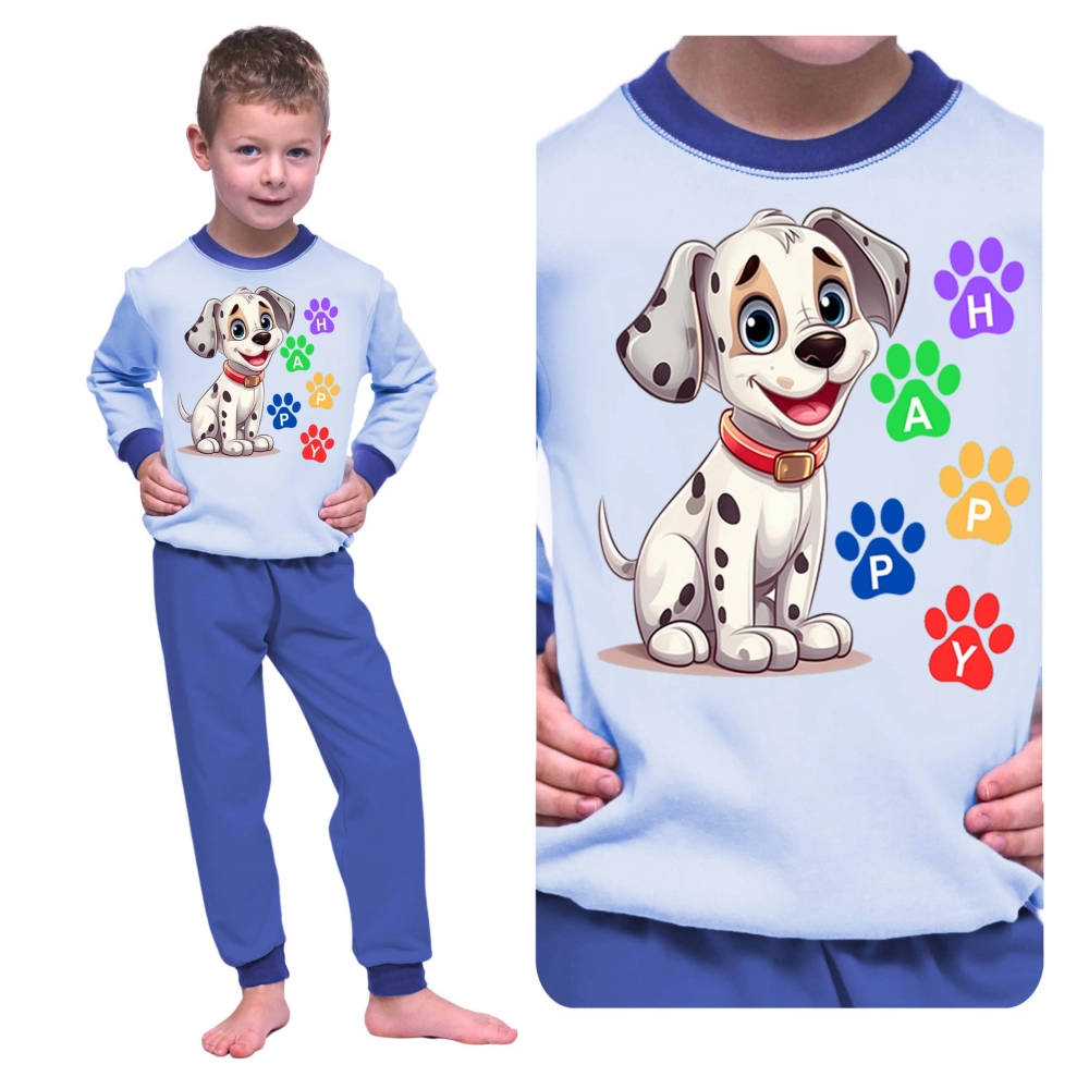 Piżama dziecięca dla chłopca bawełniana DALMATYŃCZYK 92-122