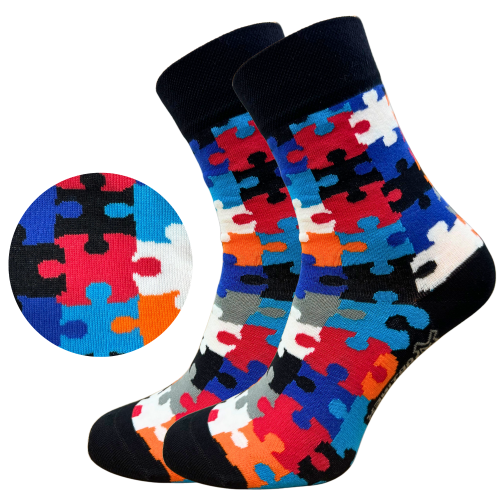 skarpetki męskie kolorowe puzzle zabawne śmieszne we wzory długie bawełniane skarpety martinex.png