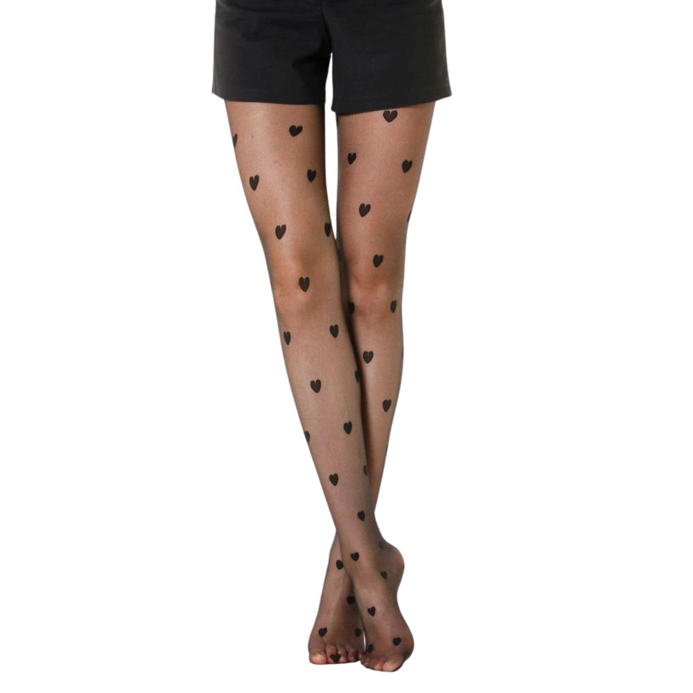 cienkie eleganckie rajstopy damskie czarne włoskie serduszka wzorzyste we wzorki.png