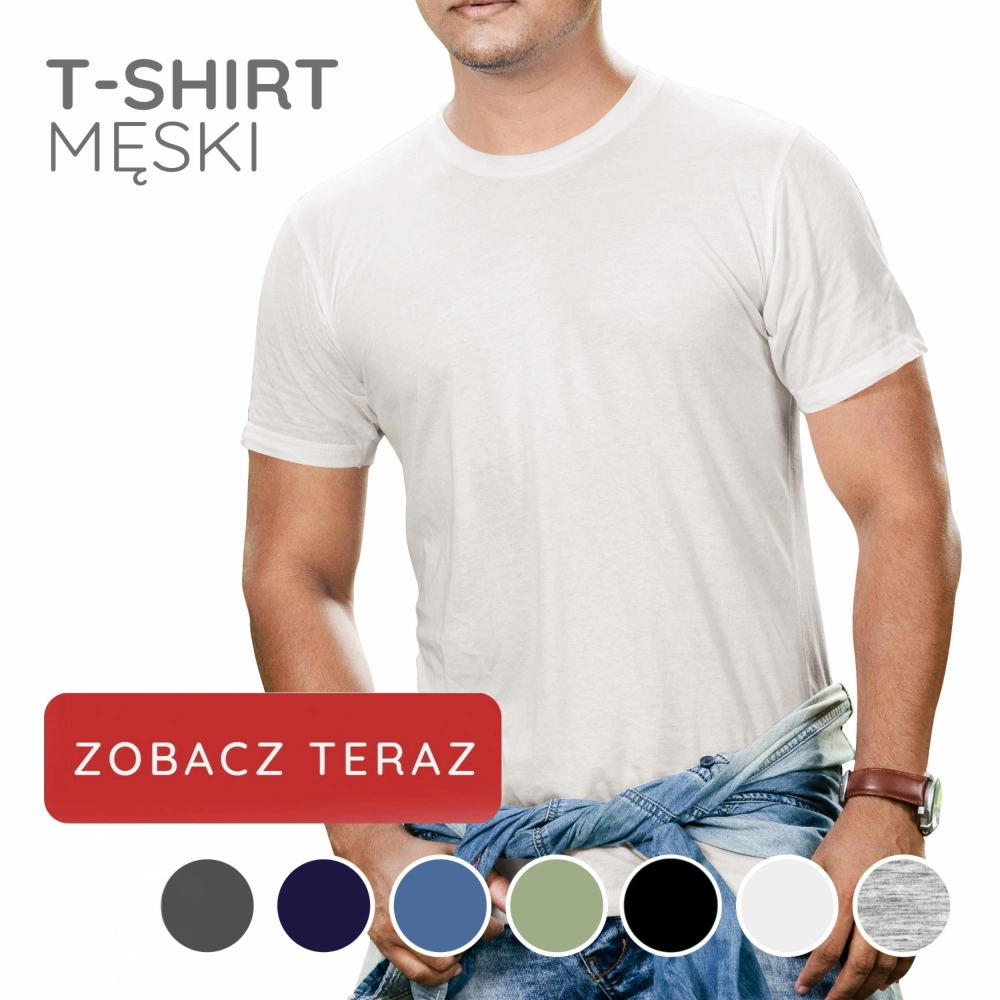 T-shirt męski koszulka męska bawełniana krótki rękaw S-4XL