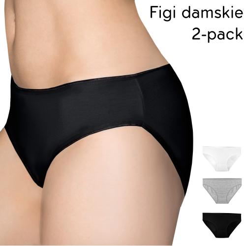 2x figi majtki damskie bawełniane polskie S-3XL