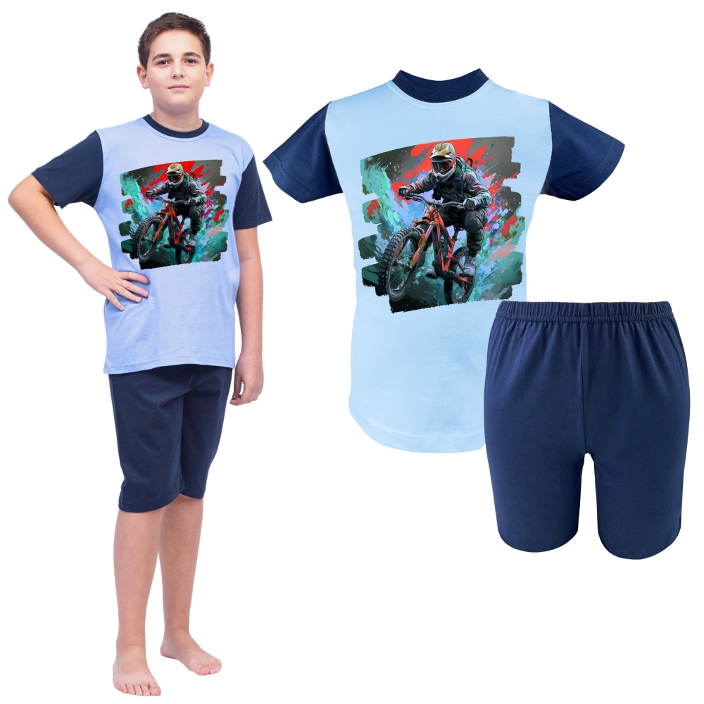 piżama dla chłopca bawełniana krótka letnia polski producent marcinkowski.png