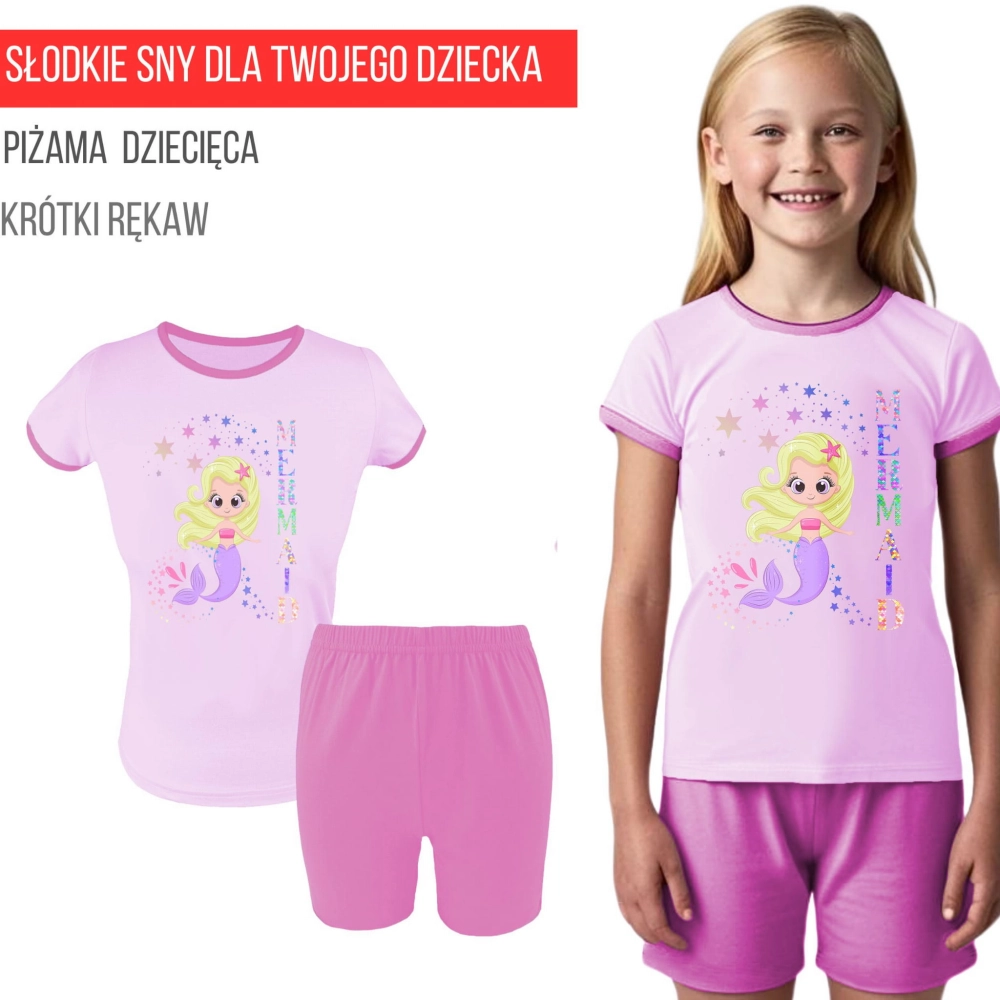 piżama dziecięca dla dziewczynki krótki rękaw krótkie spodenki.jpg