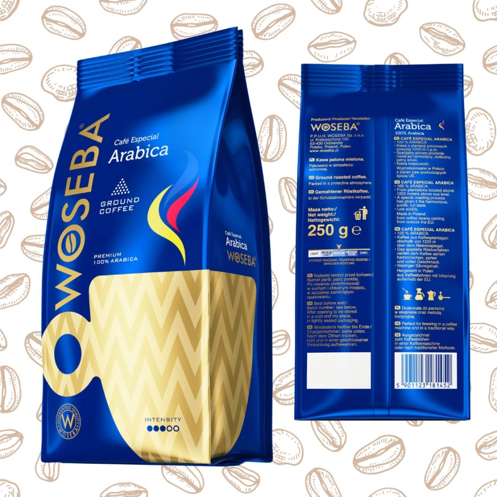 kawa arabica 100% woseba niebieska 250g