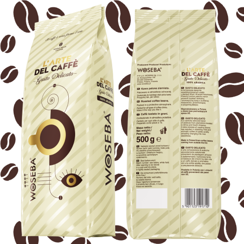 Kawa ziarnista Woseba L’arte del caffè Gusto Delicato