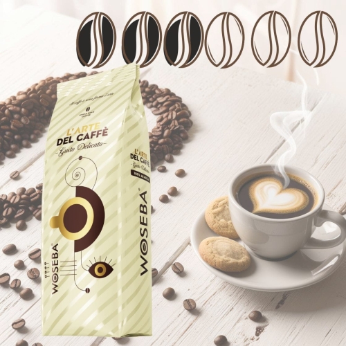 Kawa ziarnista Woseba L’arte del caffè Gusto Delicato