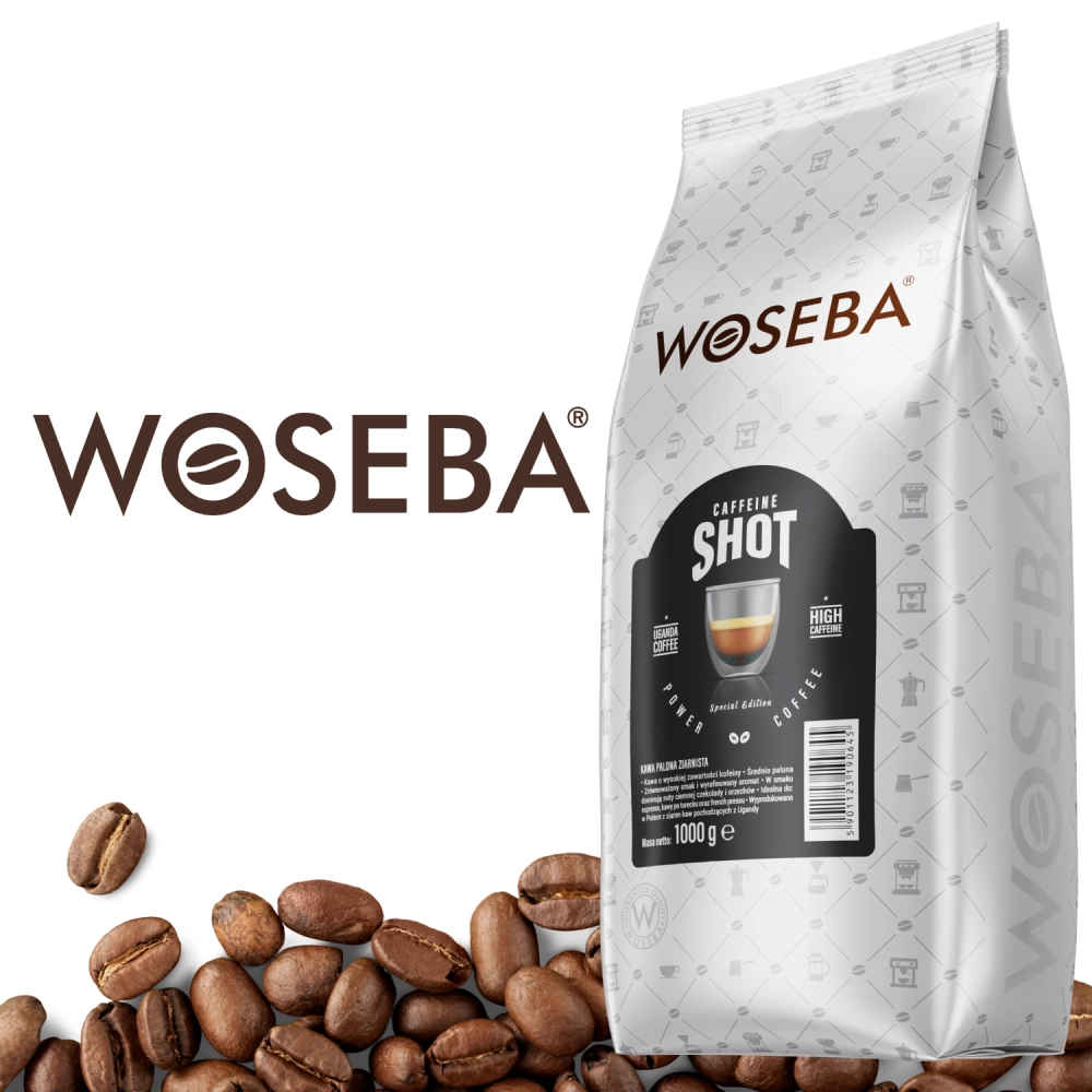 Kawa ziarnista Woseba Caffeine Shot 1000g