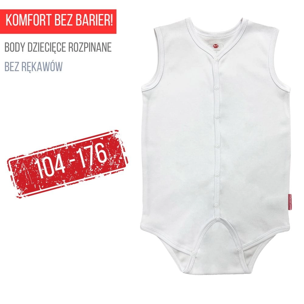 BODY ROZPINANE MARCINKOWSKI NA RAMIĄCZKACH BEZ RĘKAWÓW