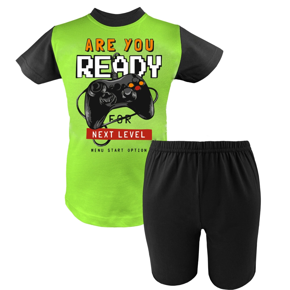 piżama chłopięca bawełniana krótka letnia z krótkim rękawem marcinkowski