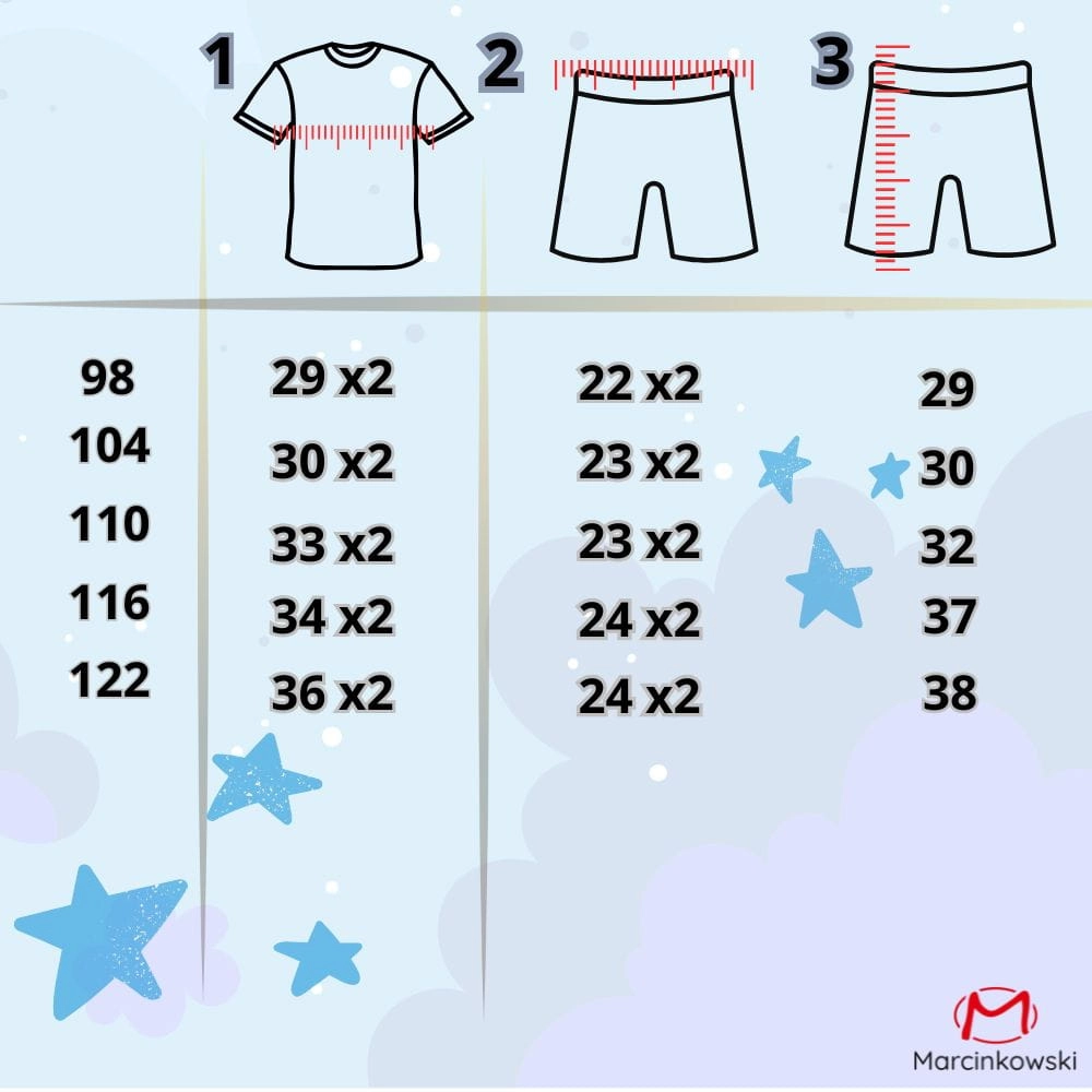 tabela rozmiarów bartek mały marcinkowski