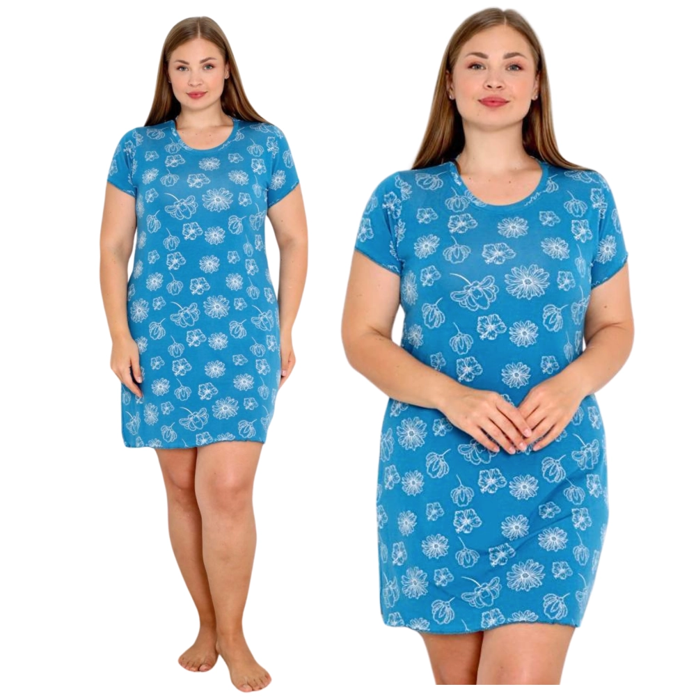 koszula nocna damska wiskoza plus size duże rozmiary elegancka