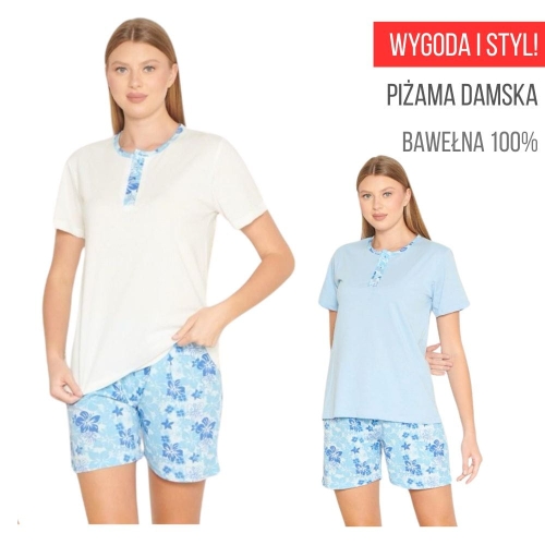 piżama damska bawełniana