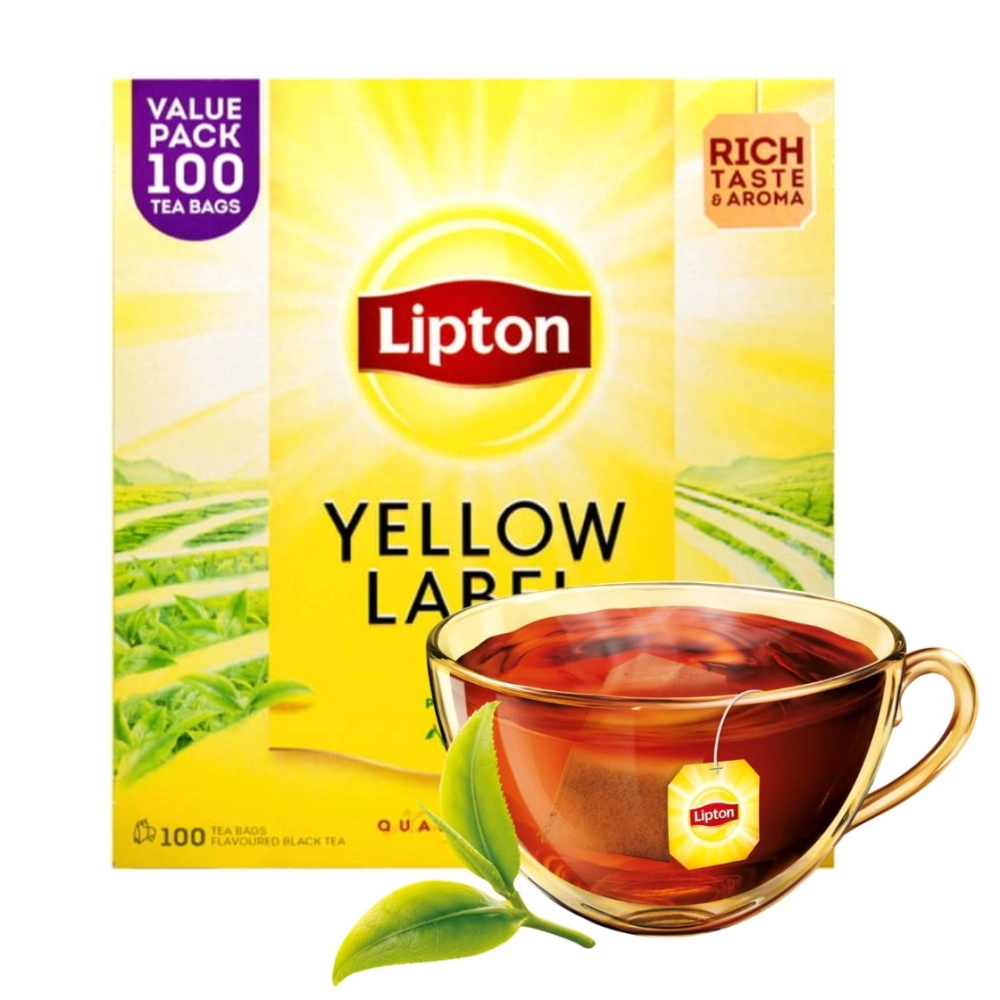 LIPTON YELLOW LABEL HERBATA CZARNA 100 TOREBEK 200G