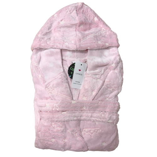 Szlafrok G0086# różowy gwiazdy zbliżenie.png