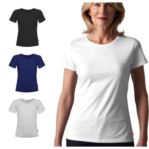 t-shirt damski bawełna koszulka damska bawełniana krótki rękaw polskie koszulki damskie dobra jakość marcinkowski