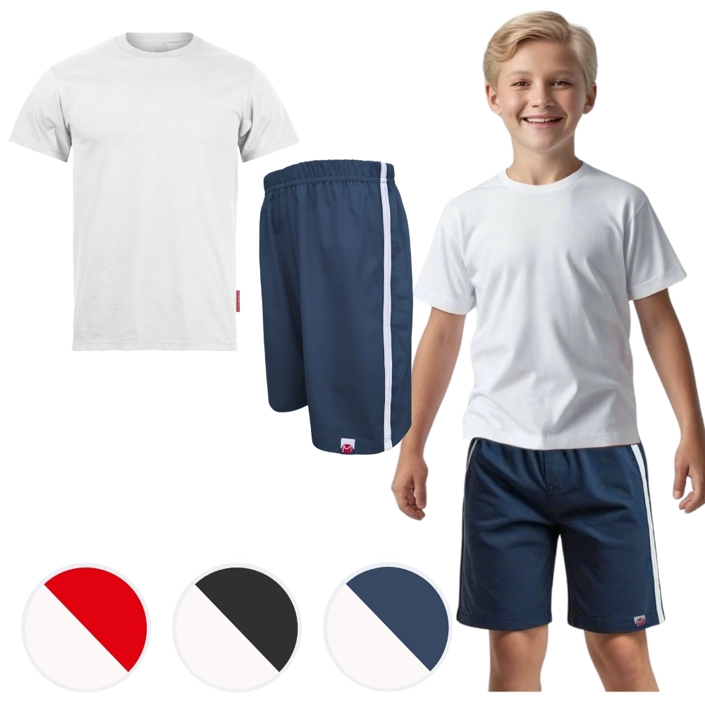 Komplet sportowy chłopięcy koszulka i krótkie spodenki  98-176