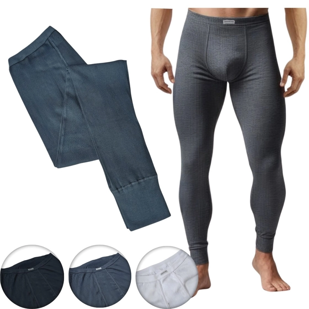 Kalesony męskie bawełniane długie ciepłe CLASSIC M-3XL