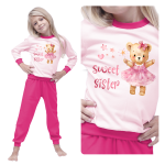 Piżama dziewczęca bawełniana SWEET SISTER 92-122