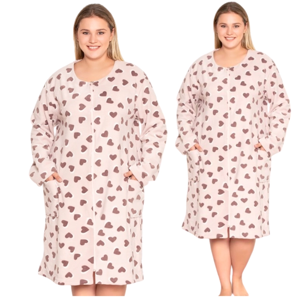 szlafrok damski plus size xl, xxl, 3xl, 4xl ciepły