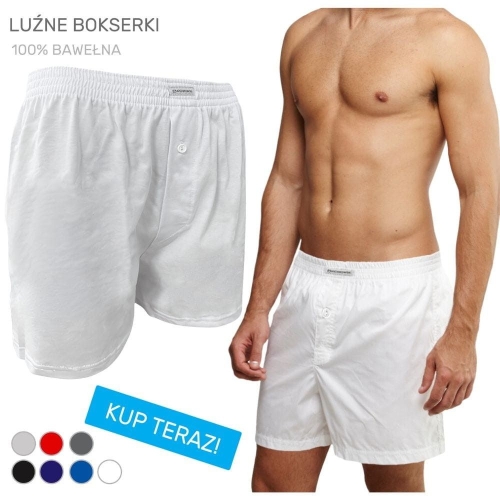 bokserki męskie majtki bawełniane luźne  polski producent szorty do spania.jpg