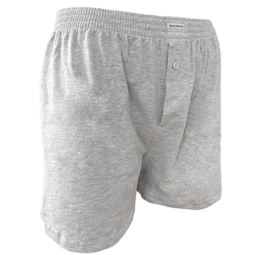 majtki bokserki męskie luźne szerokie bawełniane szare