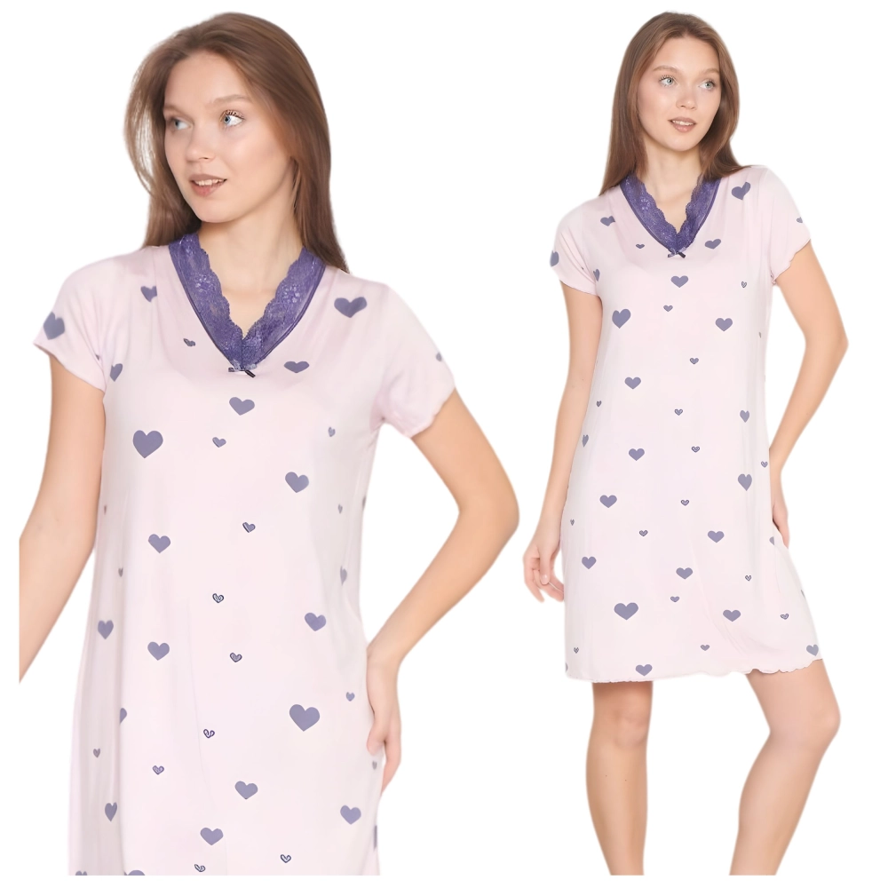 Koszula nocna damska z wiskozy M-XXL