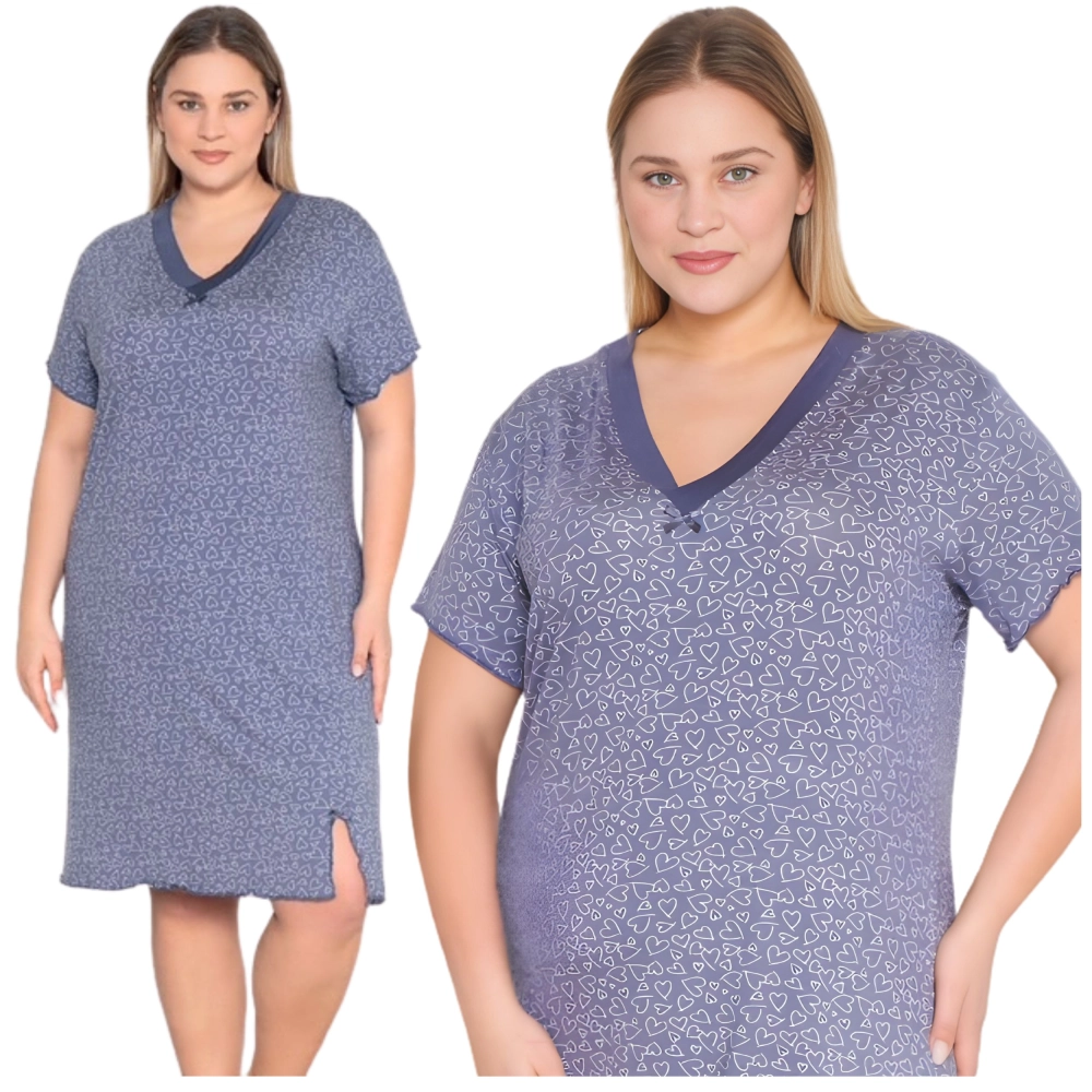 Koszula nocna damska z wiskozy PLUS SIZE 5XL-7XL